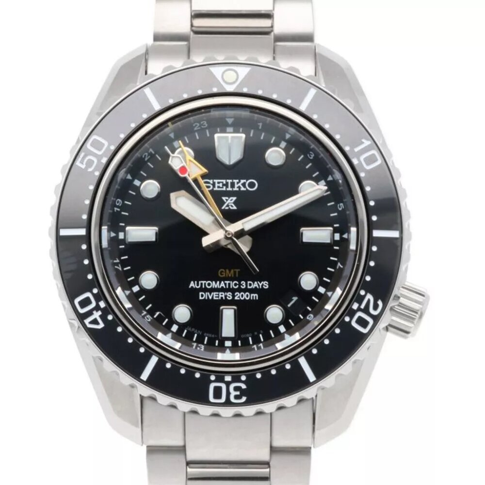 SEIKO Prospex Divers GMT Watches 6R54-00D0 Stainless Steel Overhauled used